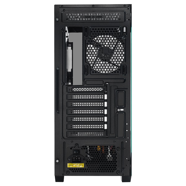 Rampage Számítógépház - HYDRA V4 (fekete; üveg; ATX; alsó táp; 4x120mm RGB, 1xUSB3.0 + 2xUSB2.0) - Image 8