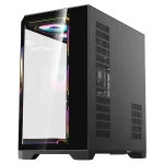 Rampage Számítógépház - NOVA (fekete; üveg; ATX; 9,17" TFT kijelző, 7x120mm RGB, 1xUSB3.0 + 1xUSB2.0) - Image 5