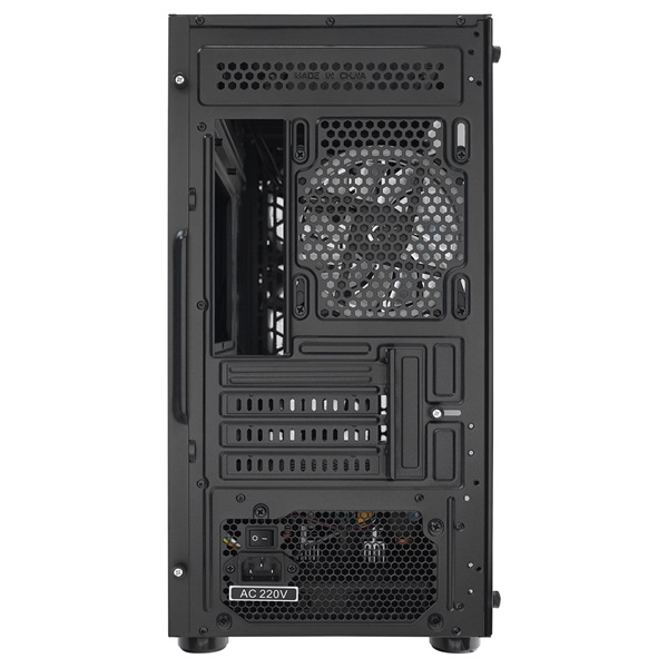Rampage Számítógépház - VEGA V2 (fekete; üveg; ATX; alsó táp; 4x120mm RGB, 1xUSB3.0 + 2xUSB2.0) - Image 7