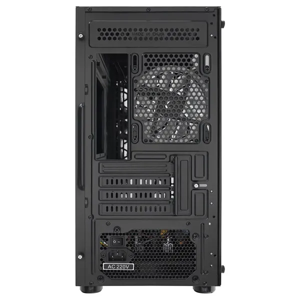 Rampage Számítógépház - VEGA V2 (fekete; üveg; mATX; alsó táp; 4x120mm RGB, 1xUSB3.0 + 2xUSB2.0) - Image 7
