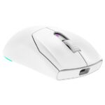Rampage Vezeték Nélküli Egér - PROTE M5 PRO (Pixart PAW3395, Huano 80M, 26000 DPI, 500mAh, 6 gomb, RGB, Type-C, fehér) - Image 4