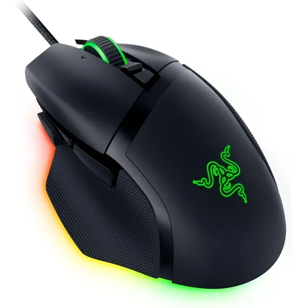 Razer Egér - Basilisk V3 35K (Optikai, 35000DPI, 11 gomb, harisnyázott kábel, fekete) - Image 2