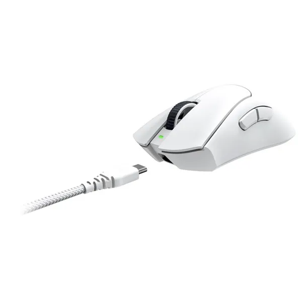 Razer Egér - DeathAdder V3 Pro White (Optikai, 30000DPI, 5 gomb, fehér) - Image 3
