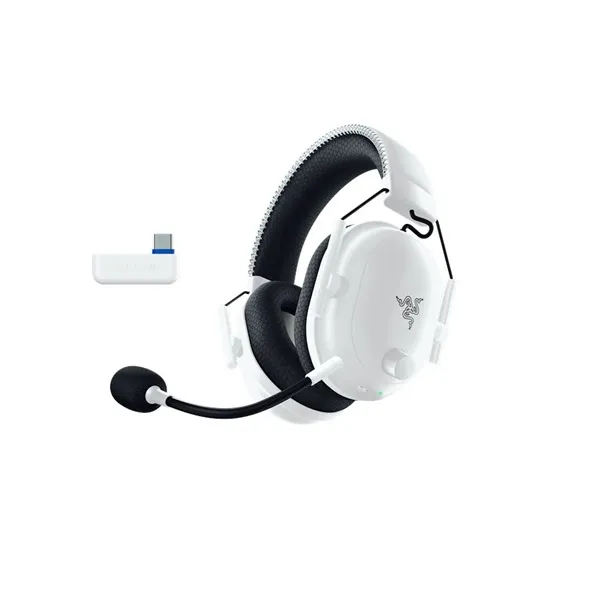 Razer Fejhallgató - Blackshark V2 Pro PS (Bluetooth, mikrofon, hangerőszabályzó, fehér) - Image 1