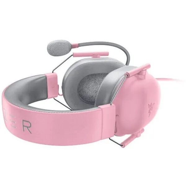 Razer Fejhallgató - Blackshark V2 X Pink (3,5mm Jack, mikrofon, hangerőszabályzó, 1,3m kábel, rózsaszín) - Image 3