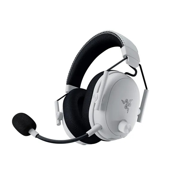 Razer Fejhallgató - Blackshark V3 Pro White (Bluetooth, mikrofon, hangerőszabályzó, fehér)