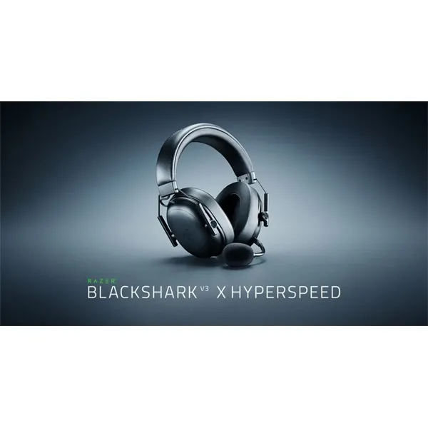 Razer Fejhallgató - Blackshark V3 X Hyperspeed (Bluetooth, mikrofon, hangerőszabályzó, fekete) - Image 4