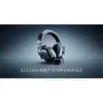 Razer Fejhallgató - Blackshark V3 X Hyperspeed PS  (Bluetooth, mikrofon, hangerőszabályzó, fekete/kék) - Image 4
