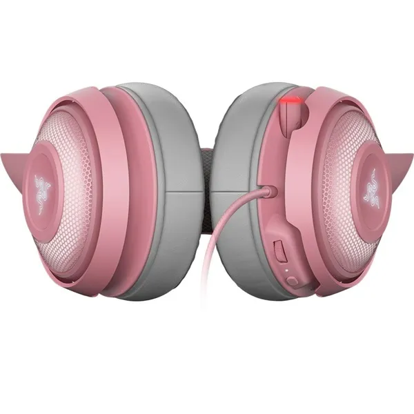 Razer Fejhallgató - Kraken Kitty V2 Pro (USB, mikrofon, hangerőszabályzó, 2m kábel, rózsaszín) - Image 4