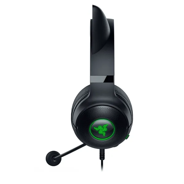 Razer Fejhallgató - Kraken Kitty V2 (USB, mikrofon, hangerőszabályzó, 2m kábel, fekete) - Image 3