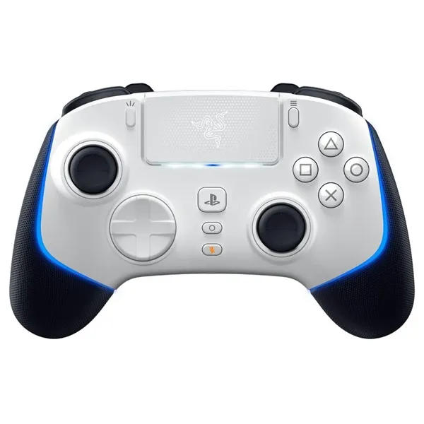 Razer Gamepad - Wolverine V2 Pro White (Vezeték nélküli, PC/PS5, fehér/kék)