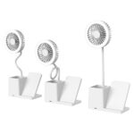 S-Link Asztali Ventilátor - SL-M9055 (Wireless charge 10W, fehér) - Image 5