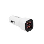 S-Link Autós töltő - SL-EC30T (2db USB, 5V/2.4A/3,4A, 17W, Type-C, 100cm adat+töltőkábel, fehér) - Image 2