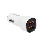 S-Link Autós töltő - SL-EC30L (2db USB, 5V/2.4A/3,4A, 17W, Lightning, 100cm adat+töltőkábel, fehér) - Image 2
