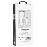S-Link Autós töltő - SL-EC30L (2db USB, 5V/2.4A/3,4A, 17W, Lightning, 100cm adat+töltőkábel, fehér) - Image 6