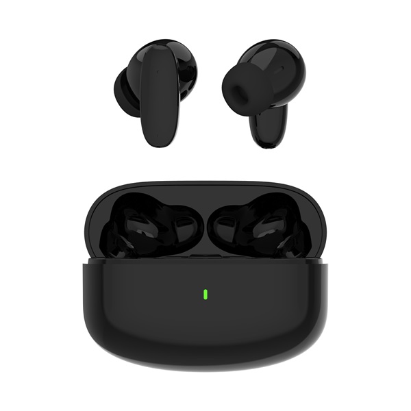 S-Link Fülhallgató Vezeték Nélküli - SL-TWS08 Black (Bluetooth, ENC, Type-C, 4x HD mikrofon, 40 óra, fekete) - Image 1