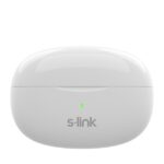 S-Link Fülhallgató Vezeték Nélküli - SL-TWS08 White (Bluetooth, ENC, Type-C, 4x HD mikrofon, 40 óra, fehér) - Image 4
