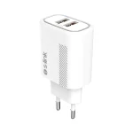 S-Link Hálózati töltő - SL-EC50 (2xUSB, 5V/2.4A, 12W, Gyorstöltés, Micro-USB 100cm adat+töltőkábel, fehér) - Image 5