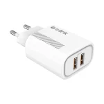 S-Link Hálózati töltő - SL-EC50 (2xUSB, 5V/2.4A, 12W, Gyorstöltés, Micro-USB 100cm adat+töltőkábel, fehér) - Image 6