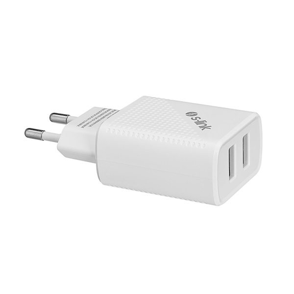 S-Link_Telefon_tolto_-_SL-EC50L_2db_USB_5V3A_12W_Gyorstoltes_Lightning_100cm_adat_toltokabel_feher-i355589.jpg S-Link Hálózati töltő - SL-EC50L (2db USB, 5V/3A, 12W, Gyorstöltés, Lightning, 100cm adat+töltőkábel, fehér) - Image 2