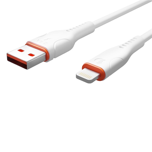 S-Link kábel - SL-X207E (2A, 12W, Gyorstöltés, Lightning, adat+töltőkábel, fehér) - Image 4