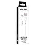 S-Link kábel - SL-X241 (2.4A, 12W, Gyorstöltés, Micro USB, 100cm adat+töltőkábel, fekete) - Image 2