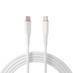 S-Link kábel - SL-X280E (3A, 60W, Gyorstöltés, Type-C to Type-C 100cm adat+töltőkábel, fehér)