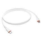 S-Link kábel - SL-X280E (3A, 60W, Gyorstöltés, Type-C to Type-C 100cm adat+töltőkábel, fehér) - Image 2
