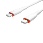 S-Link kábel - SL-X280E (3A, 60W, Gyorstöltés, Type-C to Type-C 100cm adat+töltőkábel, fehér) - Image 4