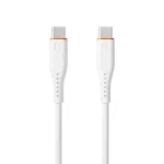 S-Link kábel - SW-C135 (3A, 60W, Gyorstöltés, Type-C to Type-C, adat+töltőkábel, 2m, fehér) - Image 3