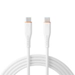 S-Link kábel - SW-C135 (3A, 60W, Gyorstöltés, Type-C to Type-C, adat+töltőkábel, 2m, fehér) - Image 4