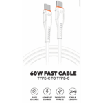 S-Link kábel - SW-C135 (3A, 60W, Gyorstöltés, Type-C to Type-C, adat+töltőkábel, 2m, fehér) - Image 6