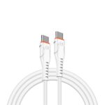 S-Link kábel - SW-C135 (3A, 60W, Gyorstöltés, Type-C to Type-C, adat+töltőkábel, 2m, fehér) - Image 5