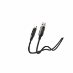 S-Link kábel - UC-066 (LED kijelző, 66W, Gyorstöltés, Type-C, 100cm adat+töltőkábel, fekete, fonott) - Image 5