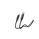 S-Link kábel - UC-066 (LED kijelző, 66W, Gyorstöltés, Type-C, 100cm adat+töltőkábel, fekete, fonott) - Image 5
