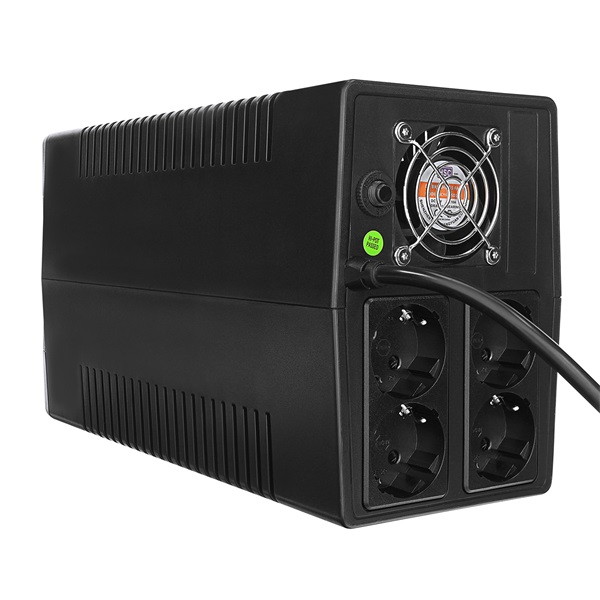S-Link szünetmentes 1000VA - MIGHT U100 (1000VA, 12V7Ah*2, 600W, Line-Interactive, 4 schuko) - Image 2