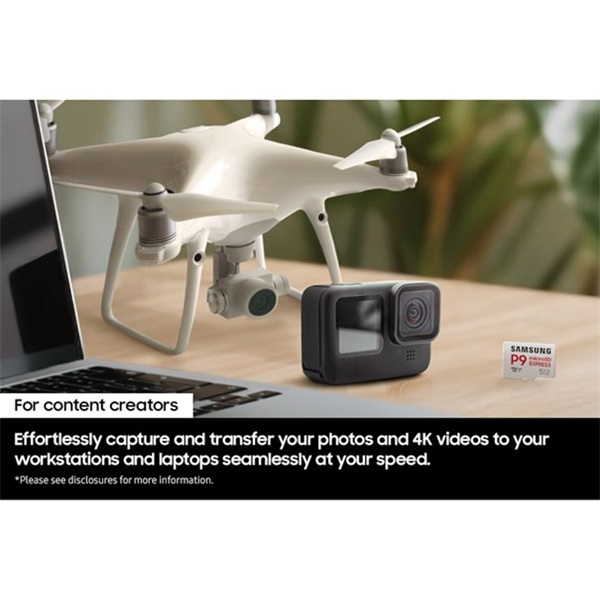 Samsung MicroSD kártya - 256GB MB-MK256T/WW (P9, Class10, PCIe Gen3.0x1, NVMe 1.3, SD 7.1, UHS-I) - Image 5