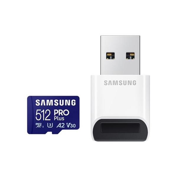 Samsung MicroSD kártya - 512GB MB-MD512SB/WW (PRO PLUS, UHS-I, R180/W130, adapter, 512GB) - Image 2