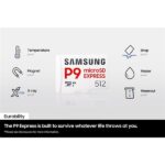 Samsung MicroSD kártya - 512GB MB-MK512T/WW (P9, Class10, PCIe Gen3.0x1, NVMe 1.3, SD 7.1, UHS-I) - Image 4