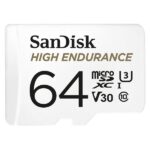 Sandisk 64GB microSDXC High Endurance Class 10 CL10 U3 V30 + adapterrel