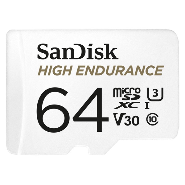 SanDisk_Micro_SDXC_kartya_-_64GB_High_Endurance_100_MBsC10U3V30-i380010.jpg Sandisk 64GB microSDXC High Endurance Class 10 CL10 U3 V30 + adapterrel - Image 1