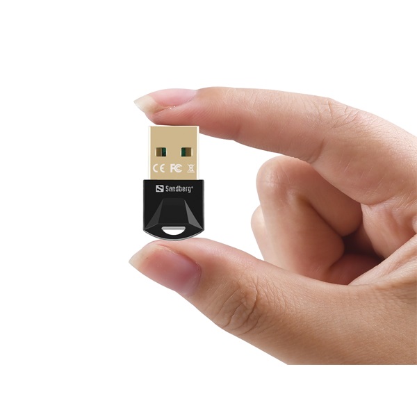 Sandberg Bluetooth Adapter - USB Bluetooth 5.0 Dongle (fekete; BT5.0+EDR; Max: 20m) - Image 3