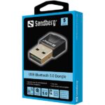 Sandberg Bluetooth Adapter - USB Bluetooth 5.0 Dongle (fekete; BT5.0+EDR; Max: 20m) - Image 4