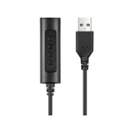 Sandberg Fejhallgató - 2in1 Office Headset Jack+USB (mikrofon; USB+Jack; hangerő szabályzó; 1,5m kábel; fekete) - Image 2