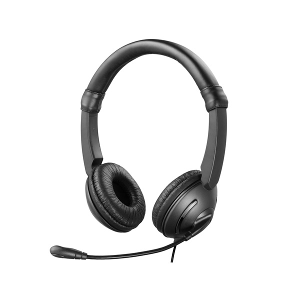 Sandberg Fejhallgató - MiniJack Chat Headset Saver (mikrofon; 3,5mm jack; hangerő szabályzó; 1,8m kábel; fekete) - Image 2