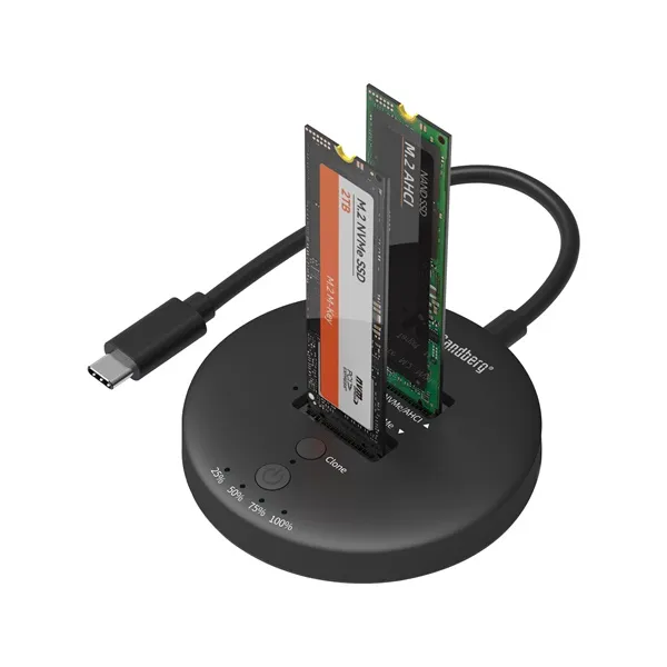 Sandberg M.2 SSD dokkoló -USB3.2 Cloner Dock for M2+NVMe - Image 2