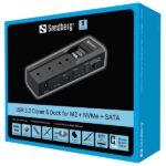 Sandberg M.2 SSD dokkoló - USB 3.2 Cloner and Dock for M2 + NVMe + SATA - Image 7