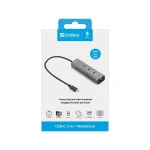 Sandberg Notebook Dokkoló - USB-C 5-in-1 MediaDock - Image 3