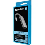 Sandberg Notebook Dokkoló - USB-C Dock HDMI + 2xUSB-A + 2xUSB-C + PD100W - Image 5