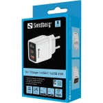Sandberg Telefon töltő - 2in1 Charger 1xUSB-C 1xUSB 35W - Image 3